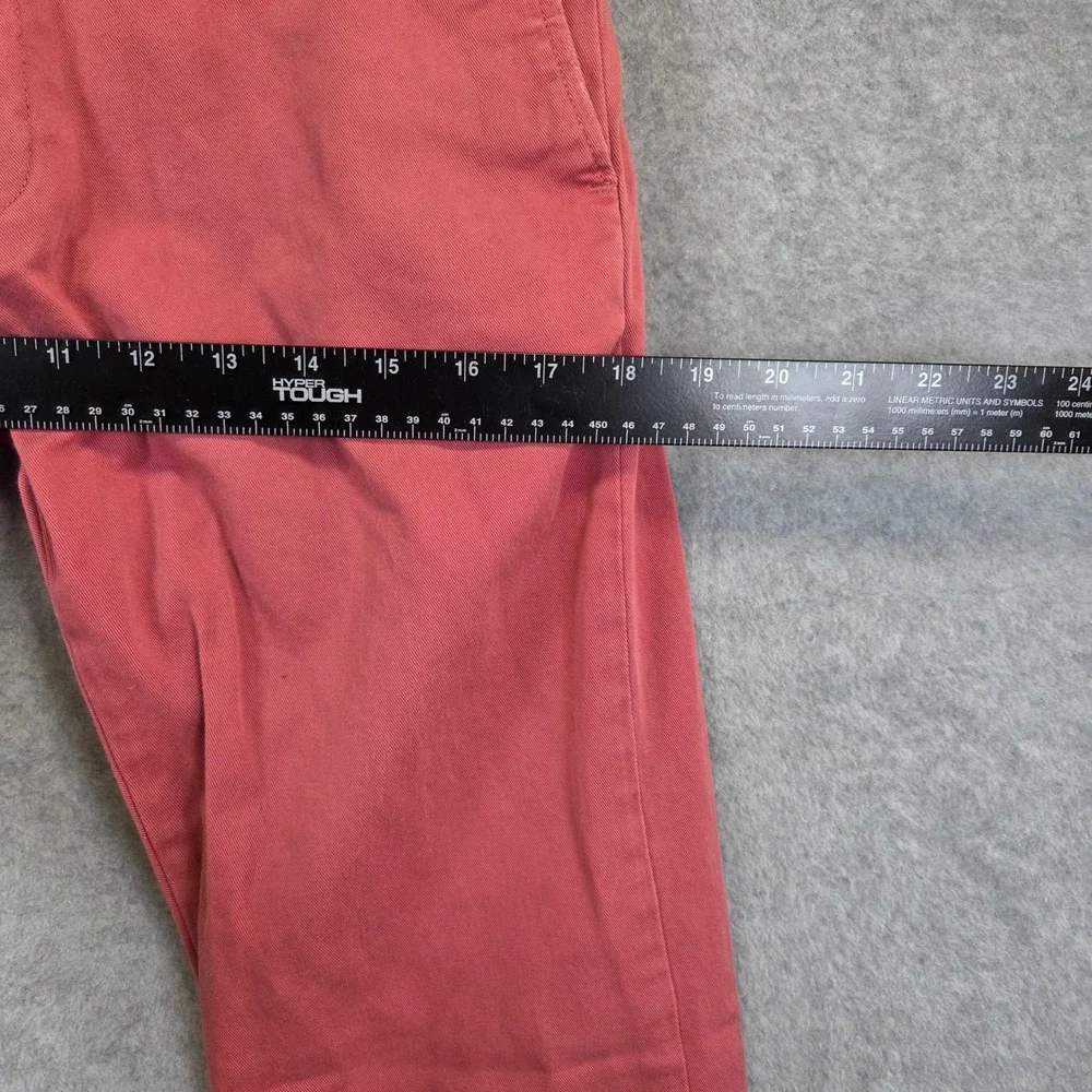 J.Crew Sun Faded Chino Pants Mens 30x32 Salmon Pink Slim Straight Cotton Twill